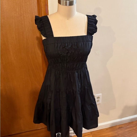 Greylin Black Ruffled Mini Dress - Picture 4 of 9